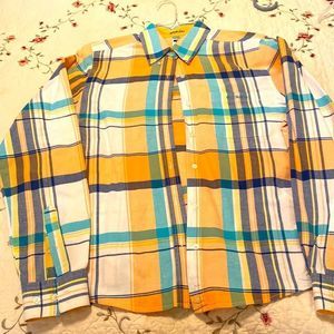 Rockies dress shirt like new been dry cleaned multi colored long sleeve